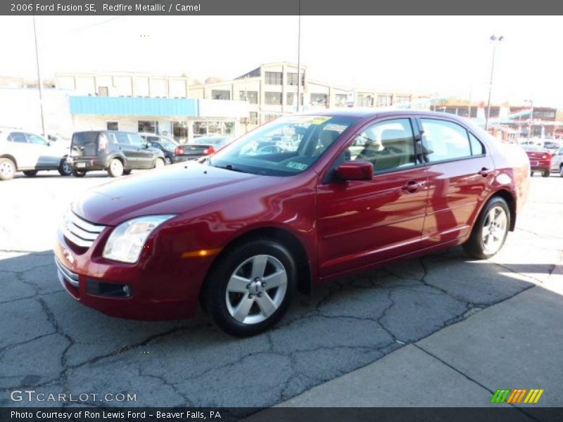 Redfire Metallic / Camel 2006 Ford Fusion SE