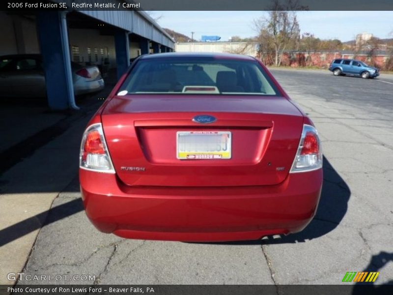 Redfire Metallic / Camel 2006 Ford Fusion SE