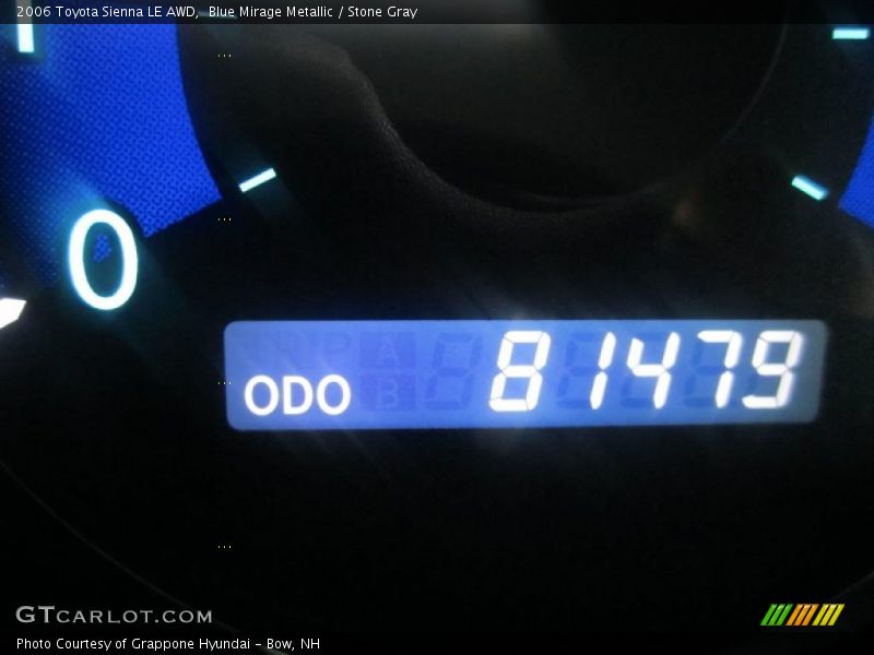 Blue Mirage Metallic / Stone Gray 2006 Toyota Sienna LE AWD