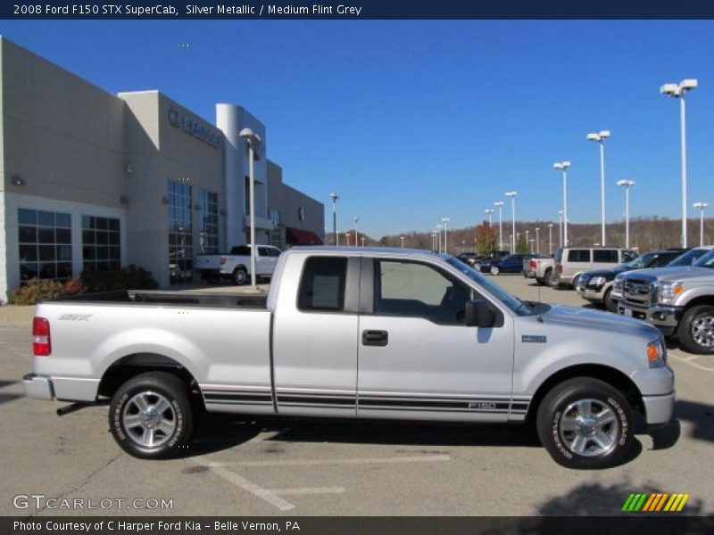 Silver Metallic / Medium Flint Grey 2008 Ford F150 STX SuperCab