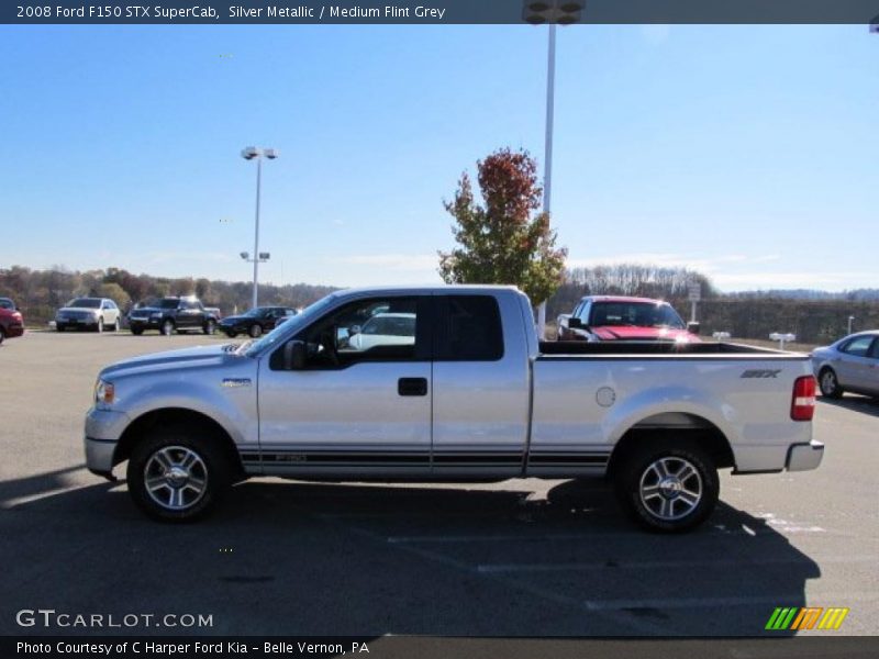 Silver Metallic / Medium Flint Grey 2008 Ford F150 STX SuperCab