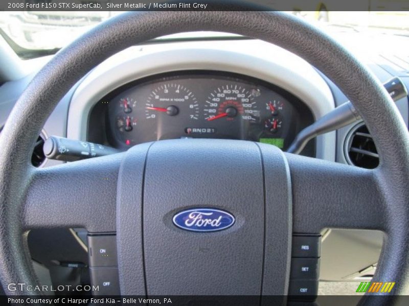 Silver Metallic / Medium Flint Grey 2008 Ford F150 STX SuperCab