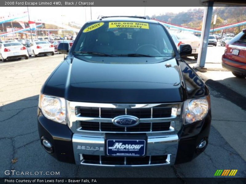 Black / Charcoal 2008 Ford Escape Limited 4WD