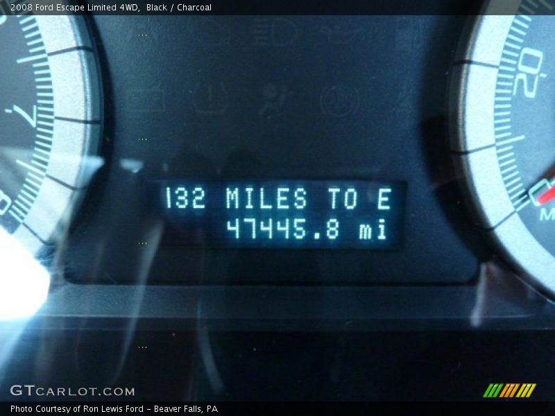 Black / Charcoal 2008 Ford Escape Limited 4WD