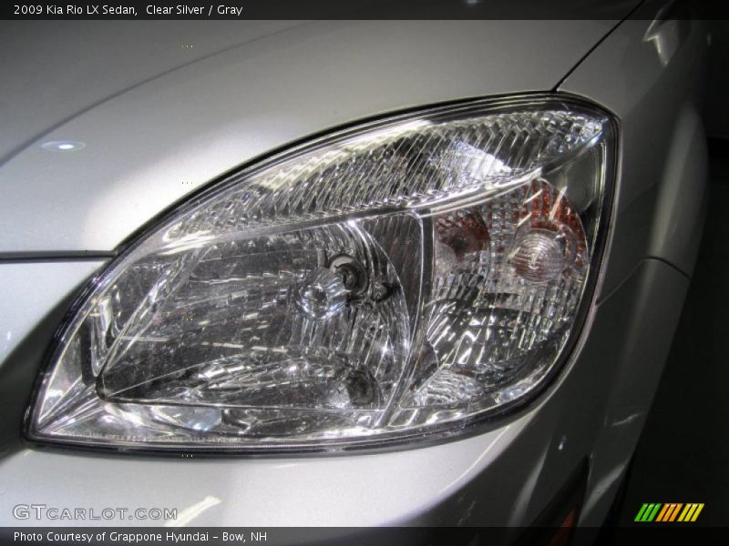 Clear Silver / Gray 2009 Kia Rio LX Sedan