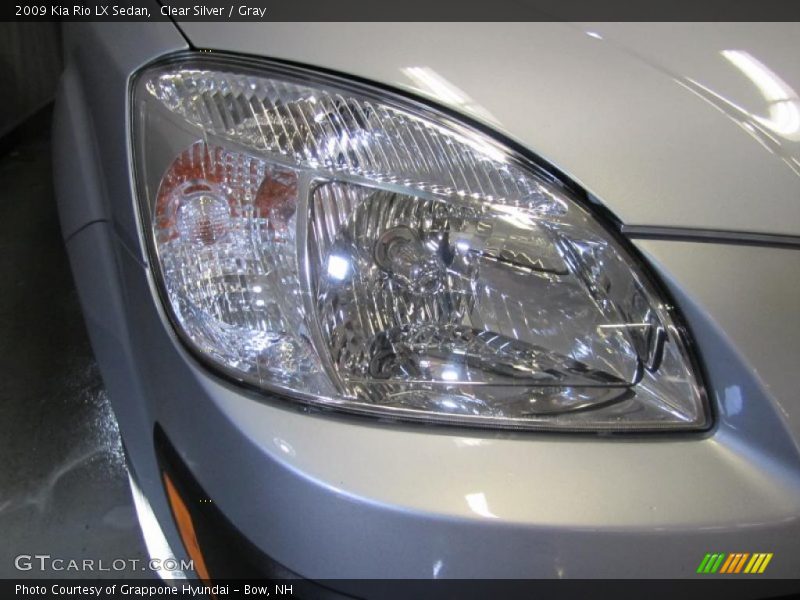 Clear Silver / Gray 2009 Kia Rio LX Sedan