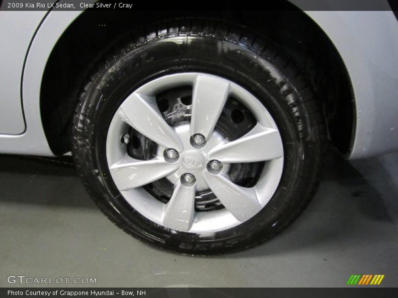 Clear Silver / Gray 2009 Kia Rio LX Sedan