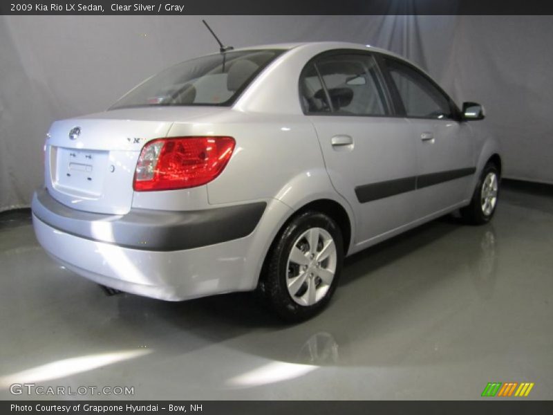 Clear Silver / Gray 2009 Kia Rio LX Sedan