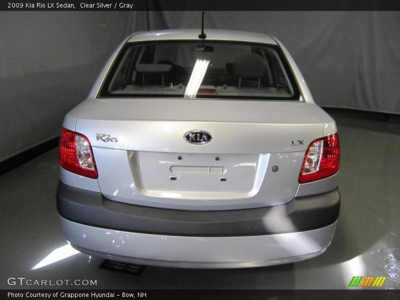 Clear Silver / Gray 2009 Kia Rio LX Sedan