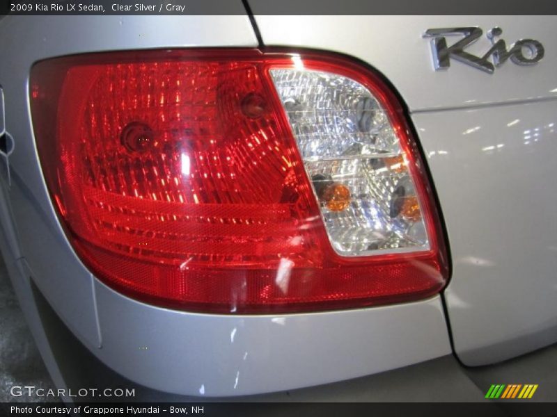 Clear Silver / Gray 2009 Kia Rio LX Sedan