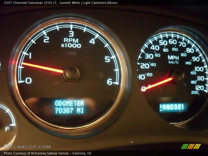 Summit White / Light Cashmere/Ebony 2007 Chevrolet Suburban 1500 LT