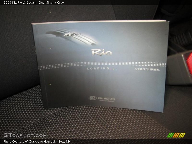 Clear Silver / Gray 2009 Kia Rio LX Sedan