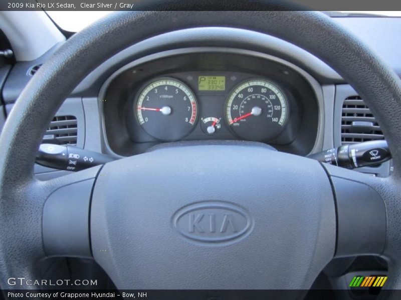 Clear Silver / Gray 2009 Kia Rio LX Sedan