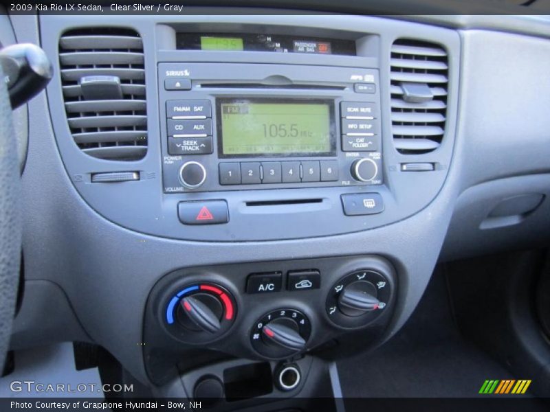 Clear Silver / Gray 2009 Kia Rio LX Sedan