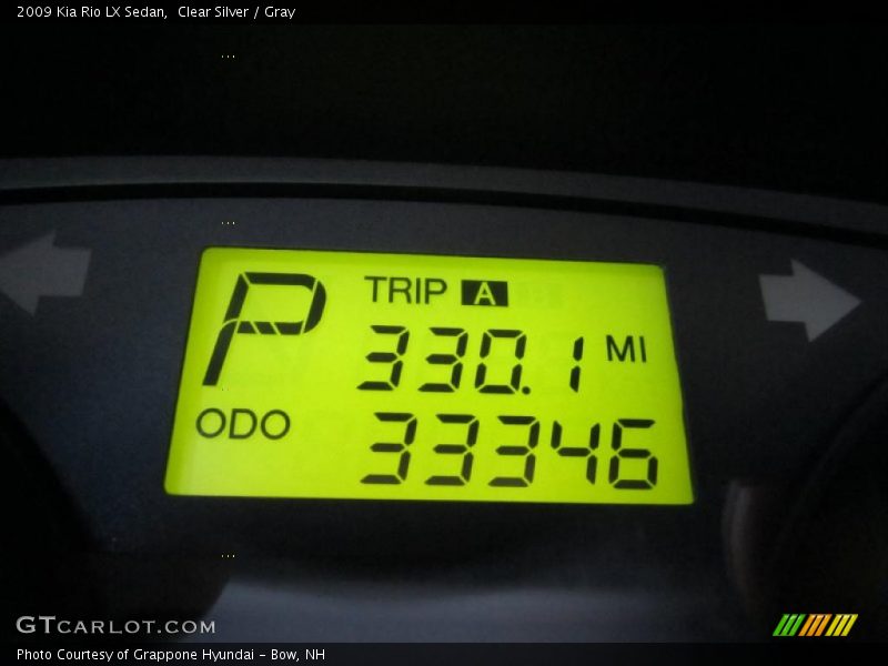 Clear Silver / Gray 2009 Kia Rio LX Sedan