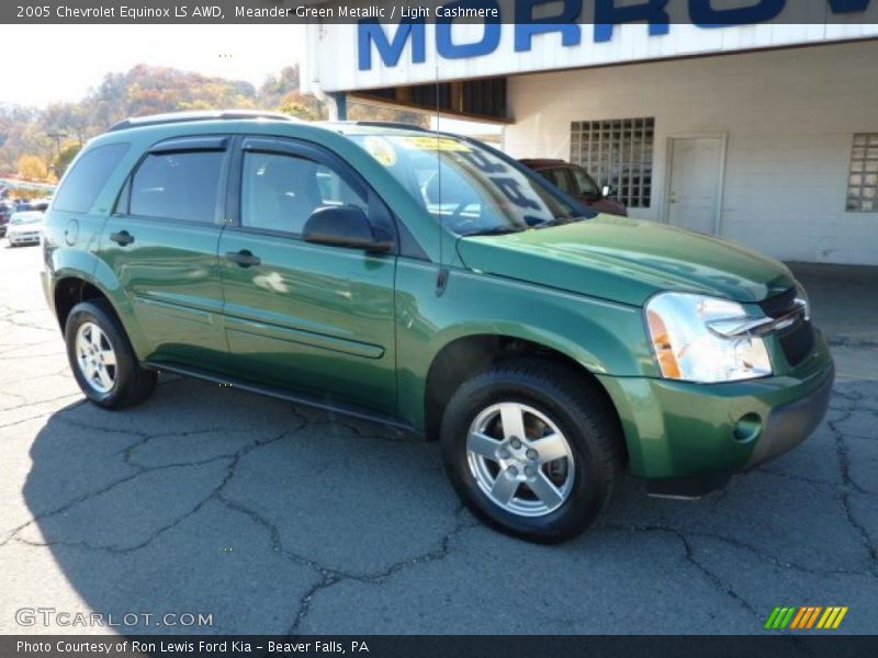 Meander Green Metallic / Light Cashmere 2005 Chevrolet Equinox LS AWD