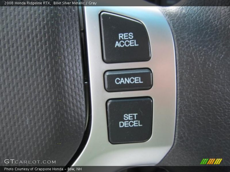 Billet Silver Metallic / Gray 2008 Honda Ridgeline RTX