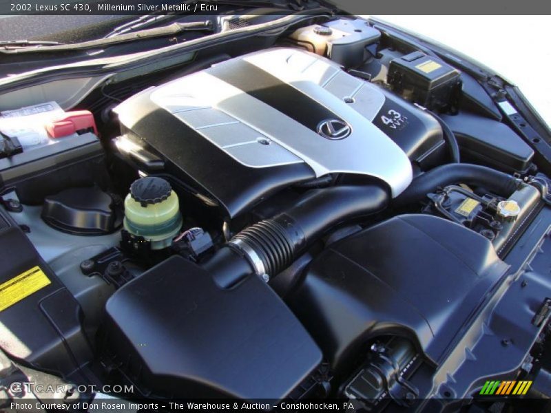  2002 SC 430 Engine - 4.3 Liter DOHC 32-Valve VVT-i V8
