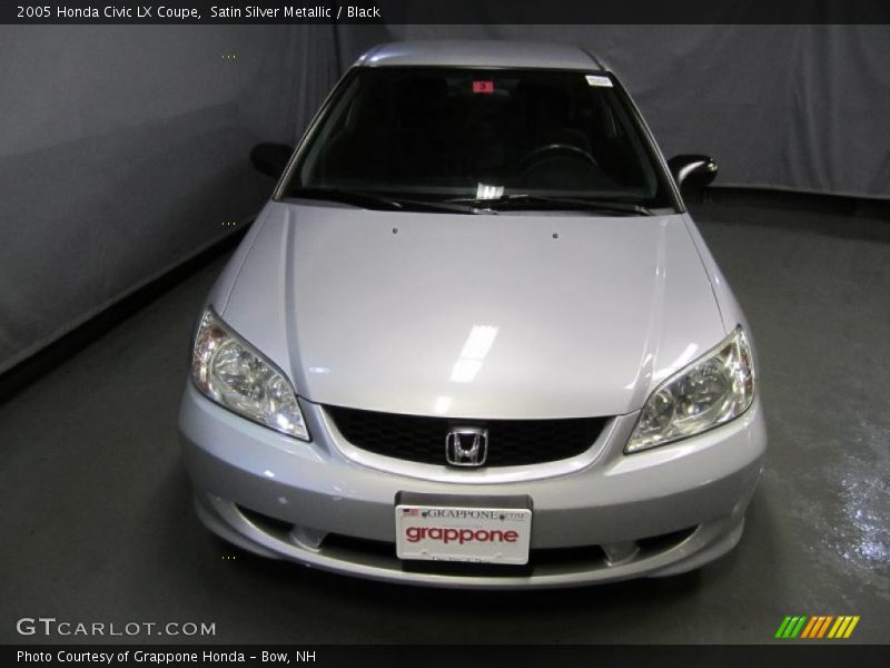 Satin Silver Metallic / Black 2005 Honda Civic LX Coupe