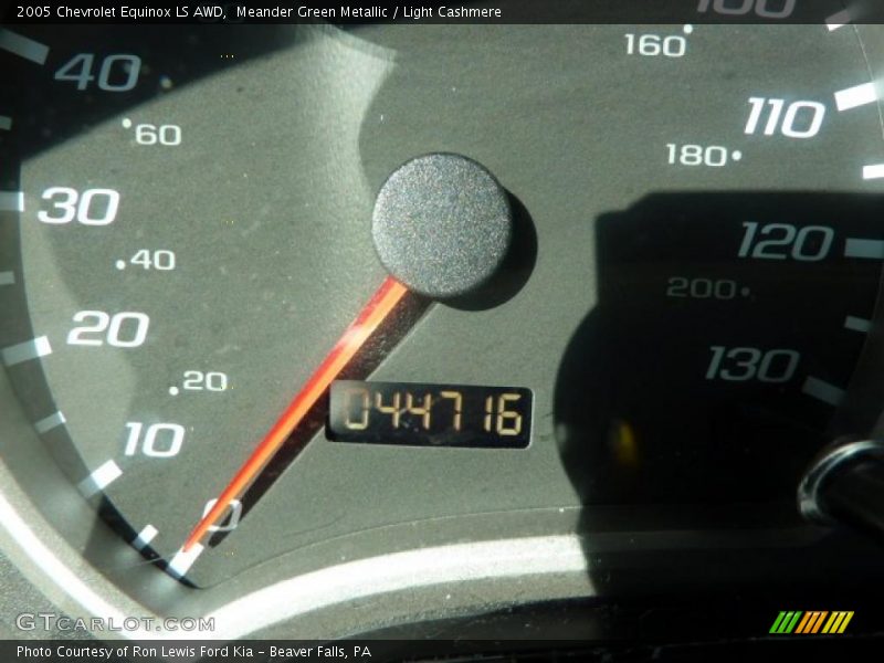Meander Green Metallic / Light Cashmere 2005 Chevrolet Equinox LS AWD
