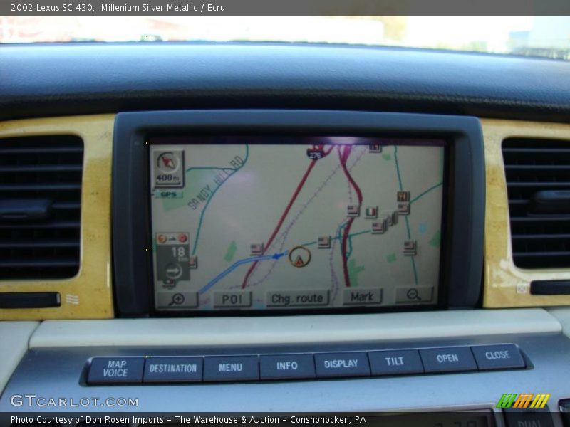 Navigation of 2002 SC 430