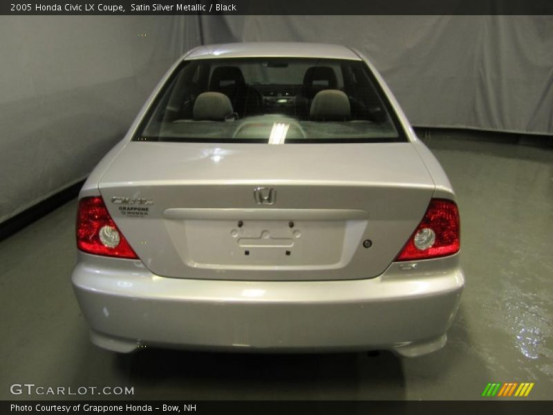 Satin Silver Metallic / Black 2005 Honda Civic LX Coupe
