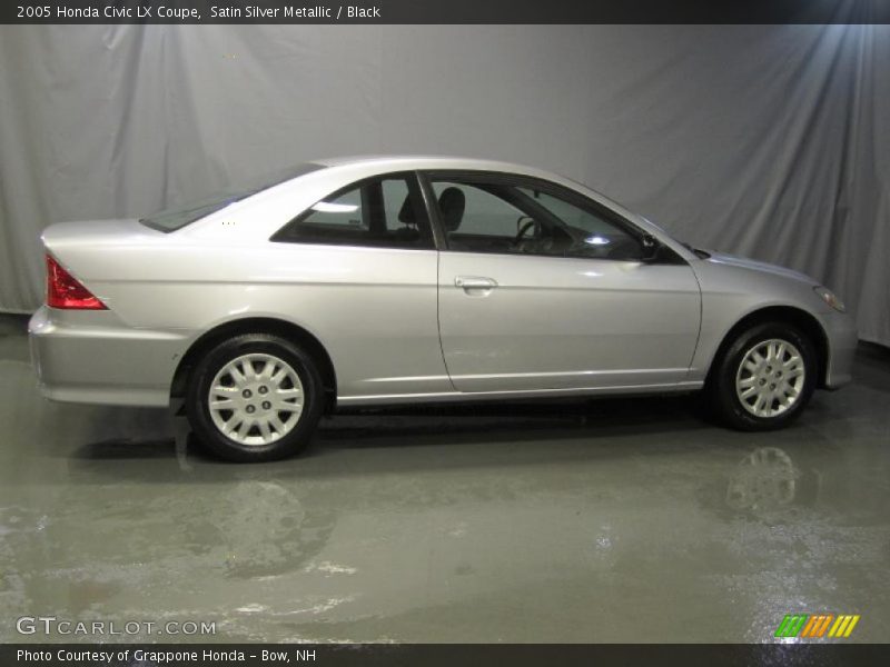 Satin Silver Metallic / Black 2005 Honda Civic LX Coupe