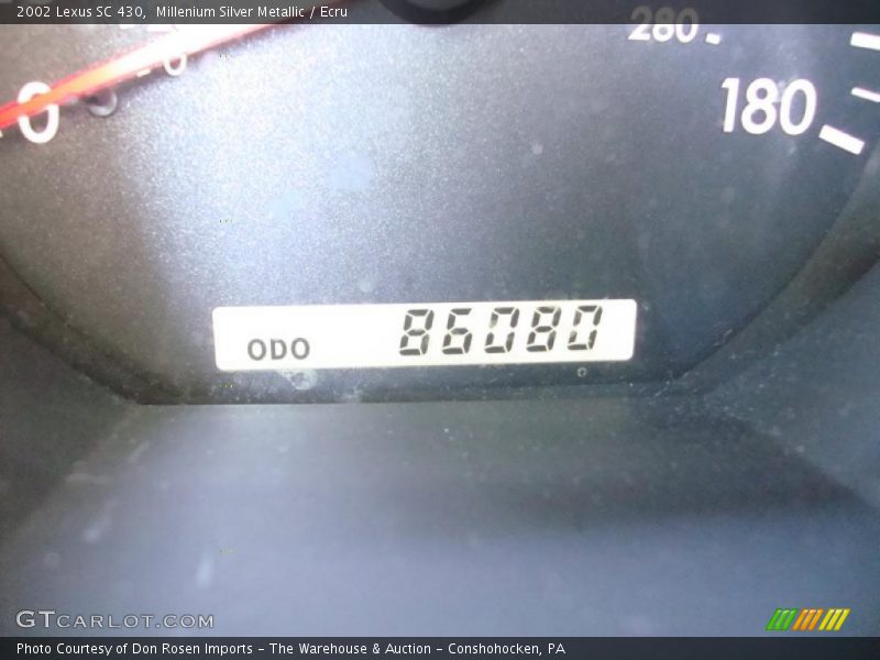 Millenium Silver Metallic / Ecru 2002 Lexus SC 430