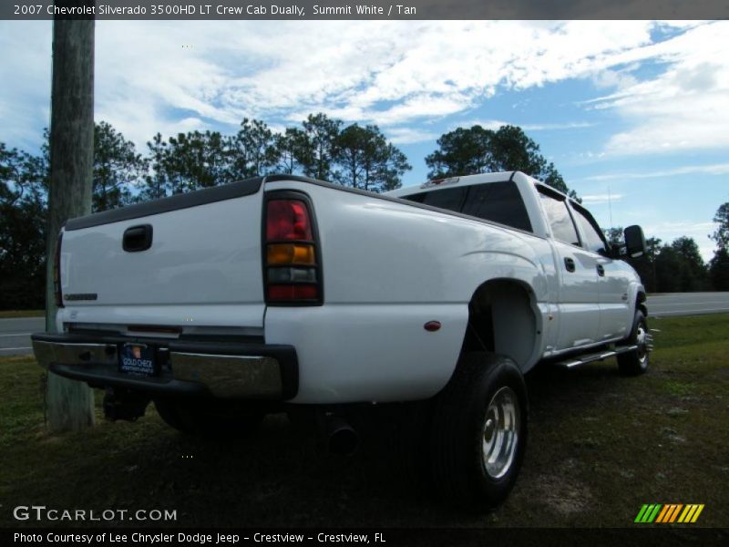 Summit White / Tan 2007 Chevrolet Silverado 3500HD LT Crew Cab Dually