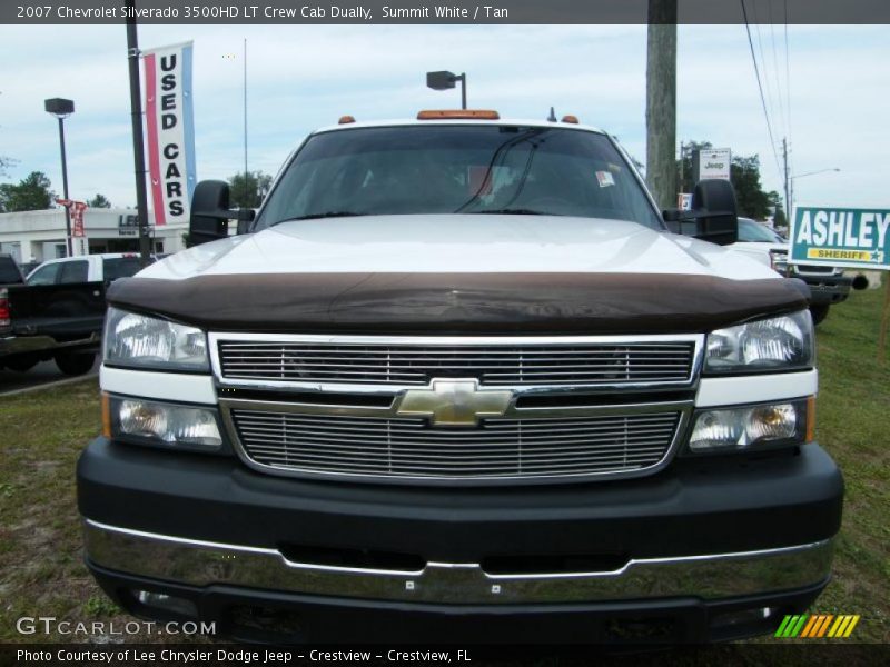 Summit White / Tan 2007 Chevrolet Silverado 3500HD LT Crew Cab Dually