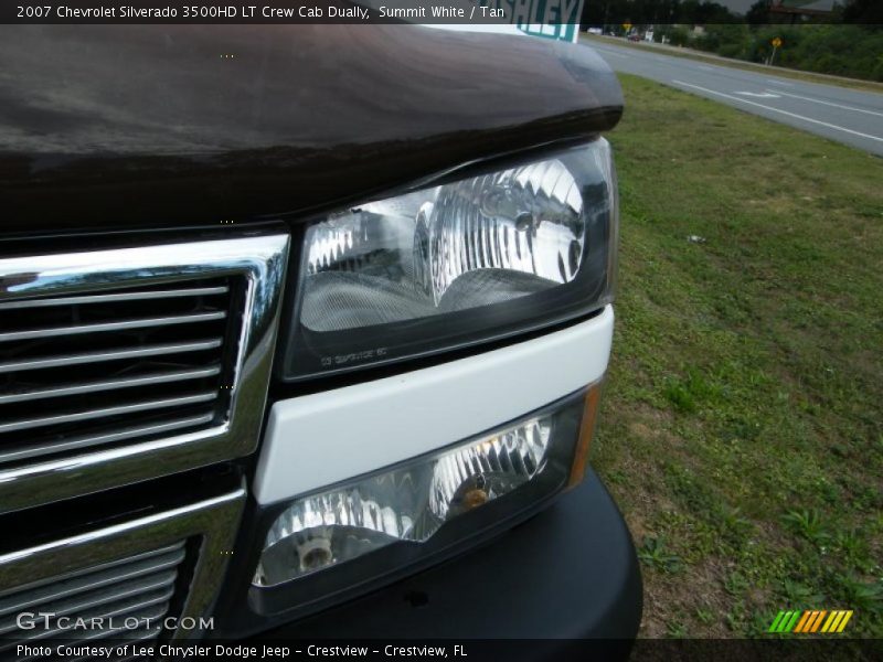 Summit White / Tan 2007 Chevrolet Silverado 3500HD LT Crew Cab Dually