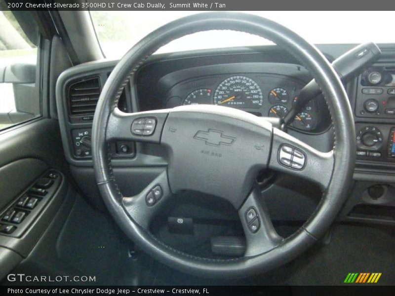 Summit White / Tan 2007 Chevrolet Silverado 3500HD LT Crew Cab Dually