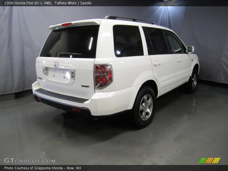 Taffeta White / Saddle 2008 Honda Pilot EX-L 4WD