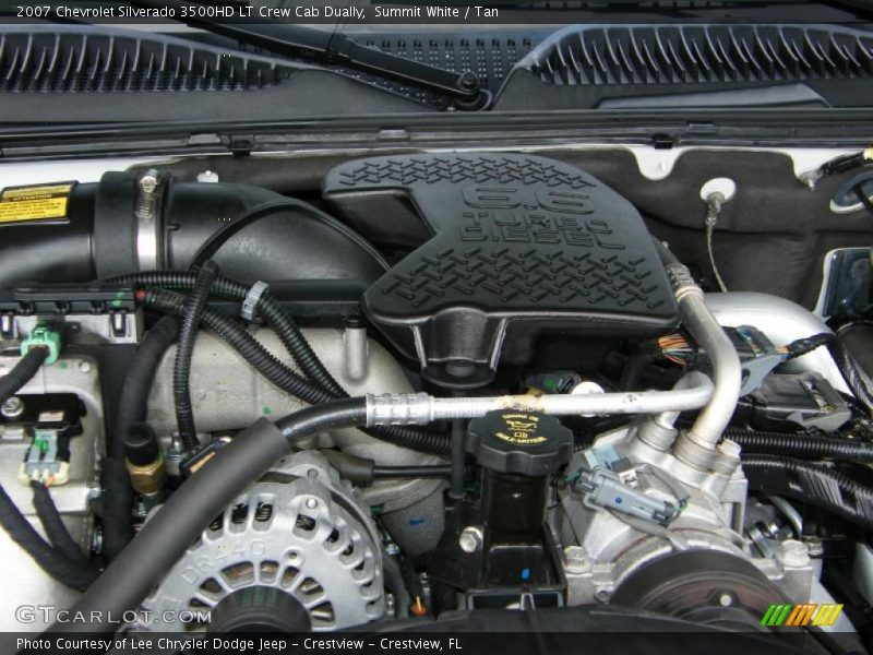 Summit White / Tan 2007 Chevrolet Silverado 3500HD LT Crew Cab Dually