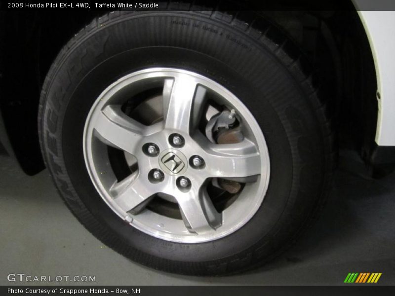 Taffeta White / Saddle 2008 Honda Pilot EX-L 4WD