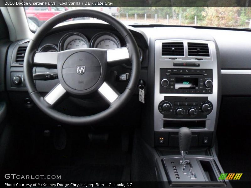Cool Vanilla / Dark Slate Gray 2010 Dodge Charger Rallye
