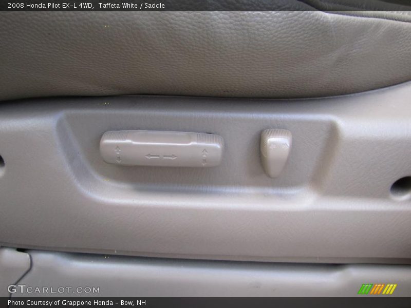 Taffeta White / Saddle 2008 Honda Pilot EX-L 4WD