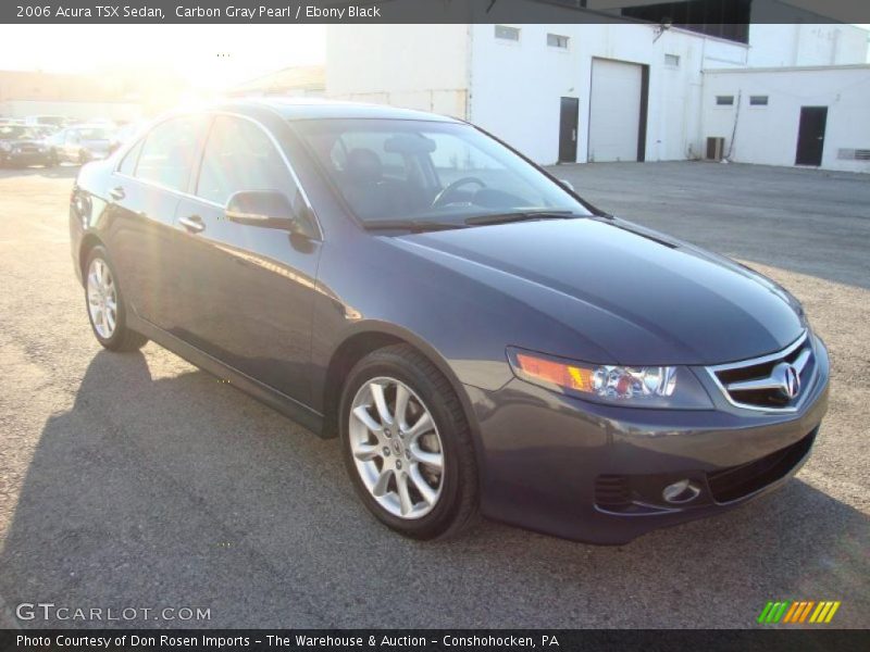 Carbon Gray Pearl / Ebony Black 2006 Acura TSX Sedan