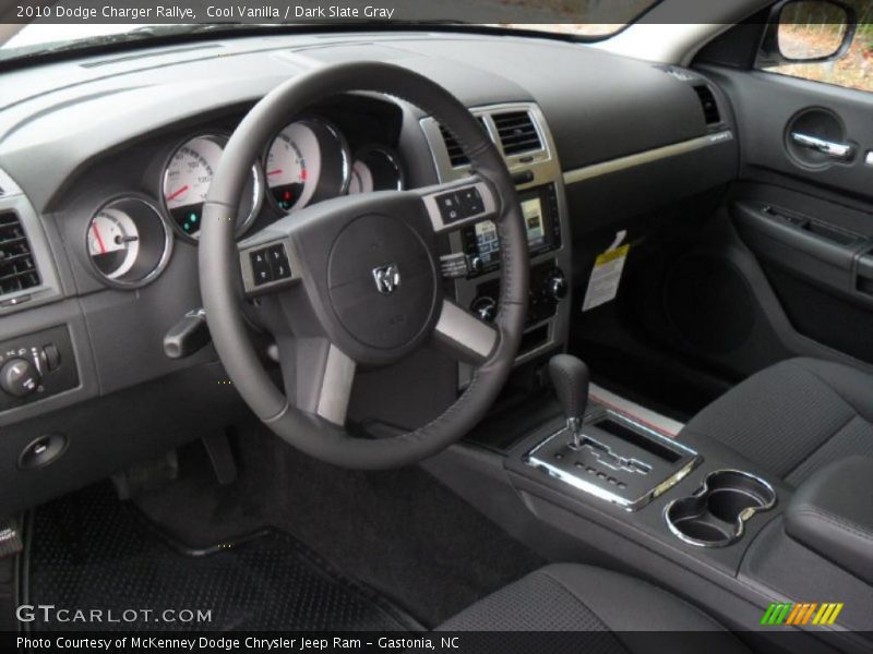 Cool Vanilla / Dark Slate Gray 2010 Dodge Charger Rallye