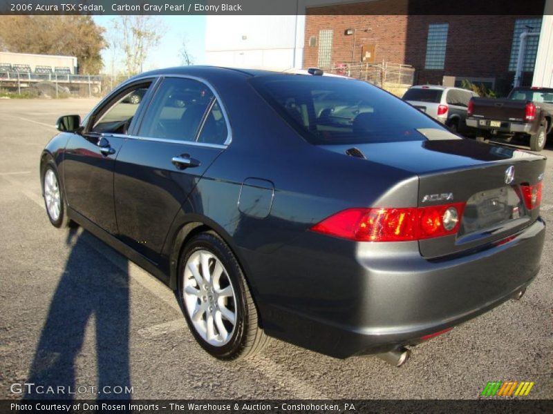 Carbon Gray Pearl / Ebony Black 2006 Acura TSX Sedan