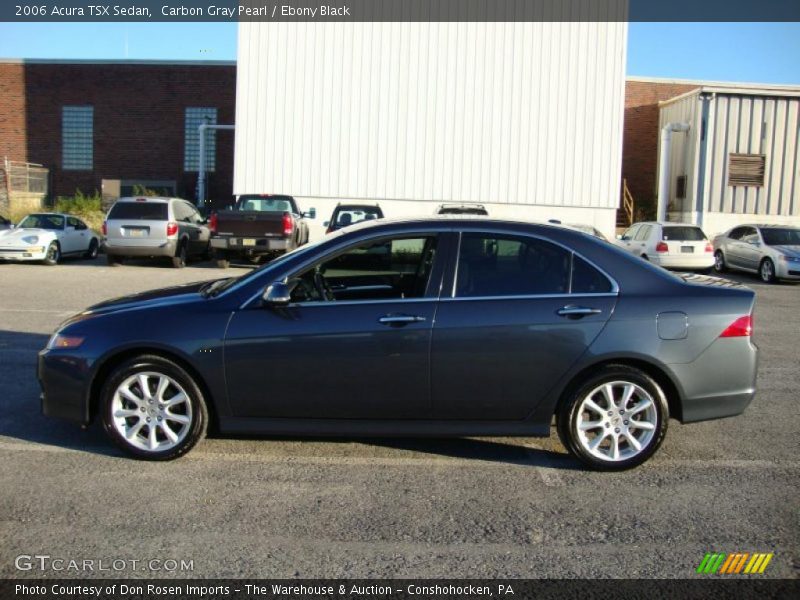 Carbon Gray Pearl / Ebony Black 2006 Acura TSX Sedan