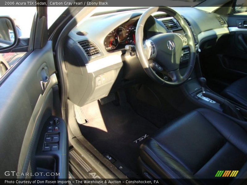 Carbon Gray Pearl / Ebony Black 2006 Acura TSX Sedan