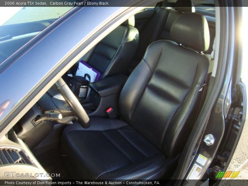 Carbon Gray Pearl / Ebony Black 2006 Acura TSX Sedan