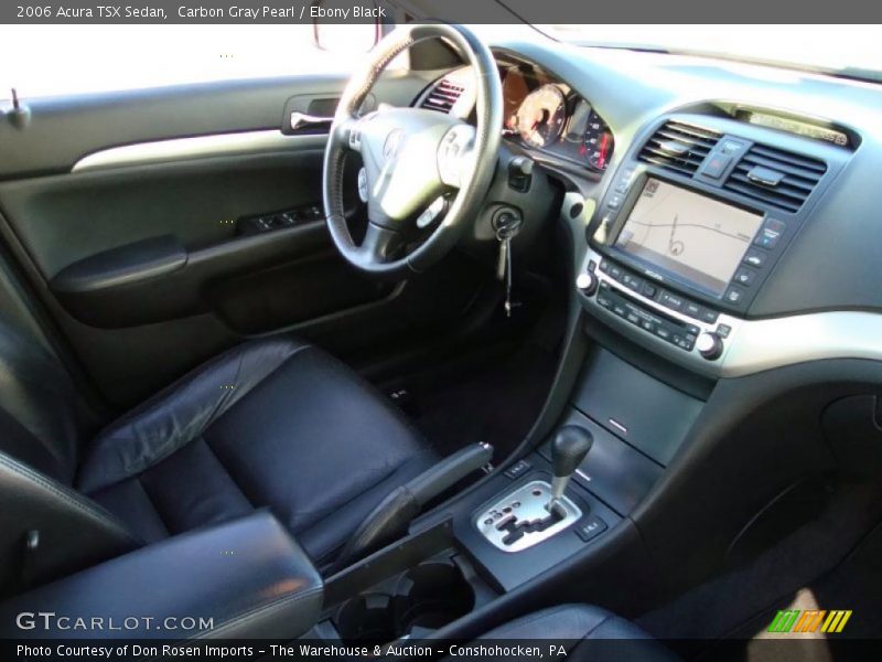 Carbon Gray Pearl / Ebony Black 2006 Acura TSX Sedan