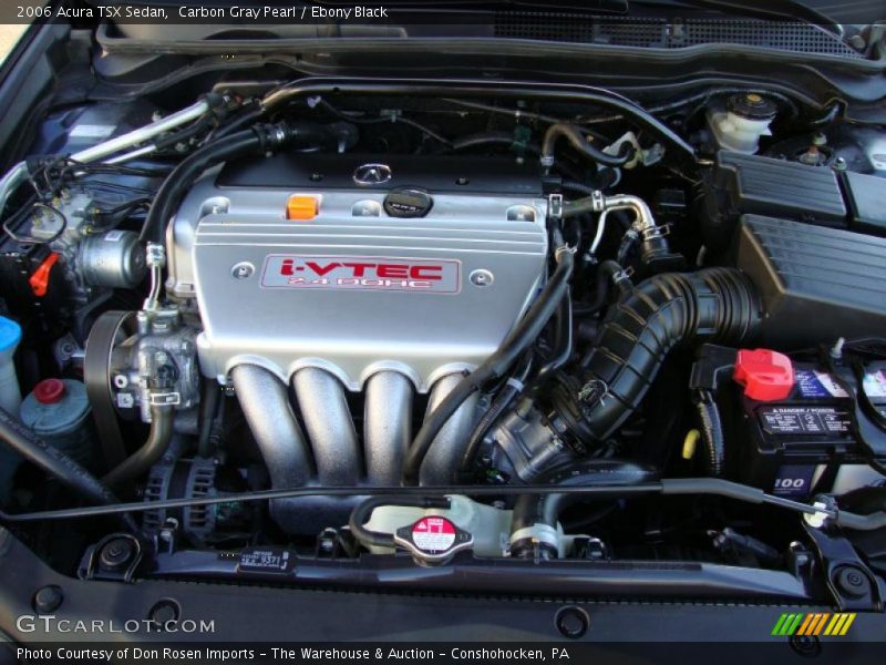 Carbon Gray Pearl / Ebony Black 2006 Acura TSX Sedan