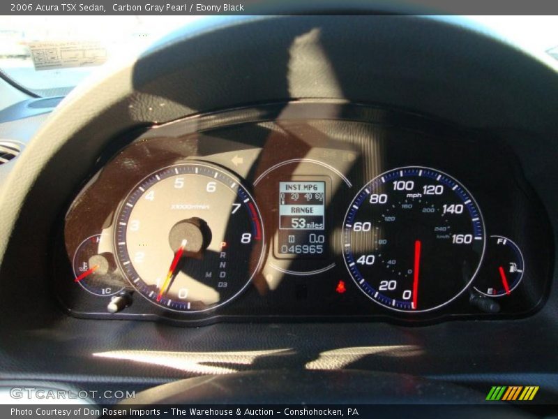 Carbon Gray Pearl / Ebony Black 2006 Acura TSX Sedan