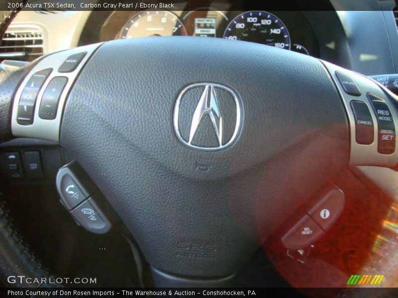 Carbon Gray Pearl / Ebony Black 2006 Acura TSX Sedan