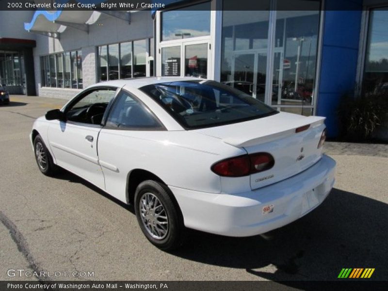 Bright White / Graphite 2002 Chevrolet Cavalier Coupe
