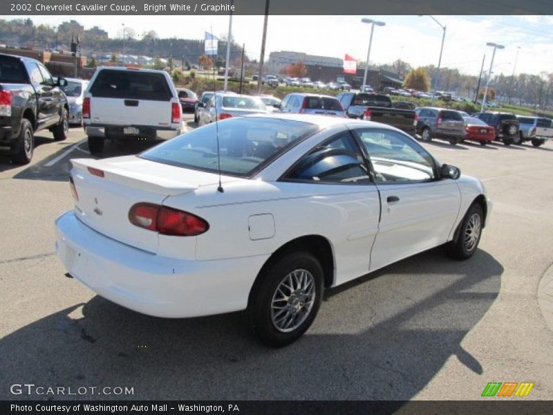 Bright White / Graphite 2002 Chevrolet Cavalier Coupe