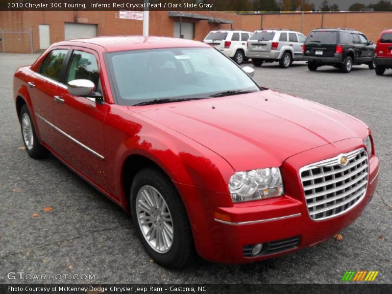 Inferno Red Crystal Pearl / Dark Slate Gray 2010 Chrysler 300 Touring